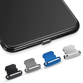 1-4Pcs Kovinski Proti Prahu Svečke Združljiv za iPhone 11 12 13 Pro Max Ščiti Polnjenje Prah Cover Za Apple X/XS/XR 7 8 Plus iPad