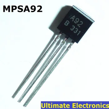 100 kozarcev/veliko MPSA92 to-92 ZA 0,5 A / 300V PNP Tranzistor
