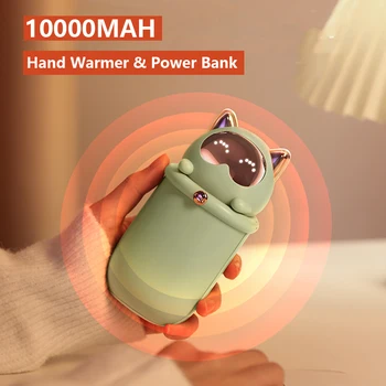 10000mah Električni Roke Grelec Mini Prenosni Usb Ročno Toplejše Mobile Power Bank Roko Grelniki za ponovno Polnjenje Grelnika za Zimo