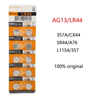 10pcs AG13 LR44 Kovanec Baterija Cell 357 357A A76 L1154 GPA76 Alkalne Gumb Baterije za Gledanje Elektronski Rem