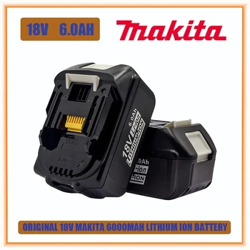 18v Makita 100% Prvotne 18V 6.0 Ah Akumulatorska električno Orodje, Baterije Z LED Litij-Ionska Zamenjava LXT BL1860B BL1860 BL1850