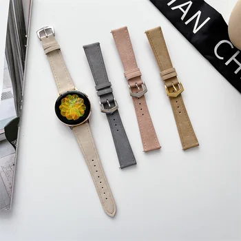 20 mm 22 mm Usnje Pasu Za Samsung Galaxy watch 5/pro/4/classic 44 mm 40 mm Aktivna 2/3/S3/Huawei GT-2-Pro Zapestnico watch 4 trak