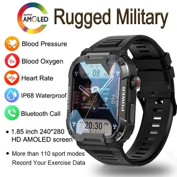 2023 Trajno Vojaško Smartwatch Za Xiaomi Huawei Watch IP68 Vodotesen AI Bluetooth Telefonski Klic Športna Fitnes Moških Pametno Gledati