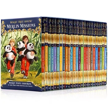 27 Knjig 1-27 MAGIC hišico na DREVESU Merlin Misije angleščini Branje Otrok Poglavje Mladih Odraslih Roman Storybook