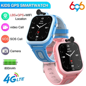 4G Kartice Sim Otroci Pametne Ure 1.85 palčni Poln na Dotik Video Klic Wifi GPS LBS SOS HD Kamera Nepremočljiva Smartwatch Za Darilo Otrok