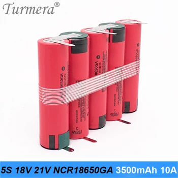 5S1P 18v 21v baterije 18650 pack ncr18650ga 3500mah varjenje baterija za orodje izvijač baterije in sesalnik meri MA