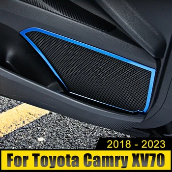 Avto Styling Pribor Za Toyota Camry XV70 2018-2021 2022 2023 iz Nerjavečega Audio Zvočnik Vrata Zvočnik Pokrov Trim Nalepke