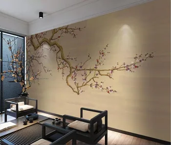 beibehang steno papirjev doma dekor po Meri photo 3d ozadje zidana novi Kitajski slive TV ozadju stene de papel parede infantil
