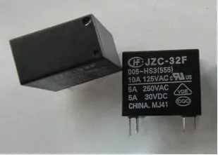 Brezplačna dostava nove rele HF32F-5V-HS 5A 250VAC JZC-32F-005-HS3 DIP4 10pcs/veliko