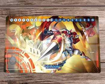 Digimon Dukemon Dvoboj Playmat Trading Card Game Mat DTCG CCG Mat Gume Mouse Pad Tabela Dela, Mat Iger na srečo Igrajo Mat Z Brezplačno Vrečko