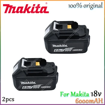 Makita 100% prvotne 18V Makita 6000mAh li-ion polnilna moč orodje 18V zamenjava baterije BL1860 BL1830 BL1850 BL1860B