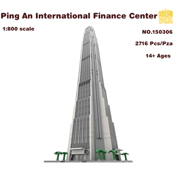 MOC-150306 Ping Mednarodni Finančni Center 1:800 Model S PDF Risbe Stavbe Bloki, Opeke Božična Darila za Rojstni dan