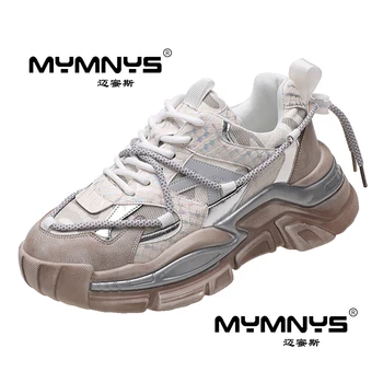 Nova high-end italijanski MYMNYS blagovna znamka ženskih čevljev, modnih priložnostne čevlji, priložnostne, športni čevlji, zunanji tekaški športni copati