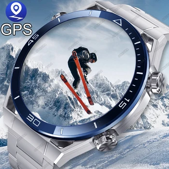 Nove GPS Bluetooth Klic Pametno Gledati NFC EKG+PPG Sledilnik Gibanja Fitnes Zapestnica Za Huawei Watch Končni Smartwatch Moških na Prostem