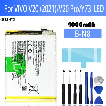 Novih 100% Prvotne B-N8 Baterija Za VIVO S7 V20 / V20 PRO / Y73 LED Baterije Bateria