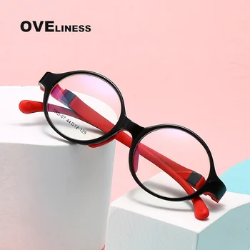 Optični Otrok Očal Okvir fant dekle TR90 Silikonski Prožen Zaščitni Kratkovidnost Recept Otroci Očala Očala očala