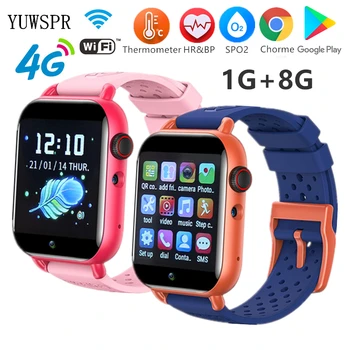 Otroci Pametni Telefon Watch 1G+8G določanja Položaja GPS Telesne Temperature HR BP SPO2 Prenos APLIKACIJE Glasba, Video Predvajalnik, SMS Smartwatch T3