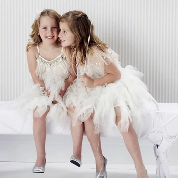 Poroka Princesa Obleko za Dekleta Poletje Otroci Stranka Oblačila 2023 Mode Off-the-Ramo Otrok Obleke Otrok TuTu Vestidos 3-8Y