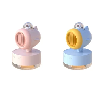 Prenosni Spray Hladilni Ventilator USB Mini Ventilator Namizni s Turbinskim Hladnega Zraka Vlaženja Spray Fan Večnamensko Noč Svetlobe