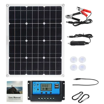 Sončne celice, 800W Sistem Baterija ChargingController Kit Kompletu Energije 12V/18V Avto, ladjo Motor Yacht Prenosni Polnjenje