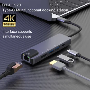 USB 2 0 Hub Adapter HDMI in združljiv Prenosni Cepilec za Razširitveno Postajo