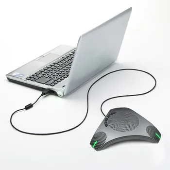 USB Konferenca Zvočnik in Mikrofon, 360-stopinjski glas pick up z Zvezdišče USB za 8-10 Oseb Poslovna Konferenca, Home Office