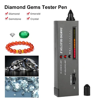 Visoka Natančnost Gems Diamant Tester Prenosni Gemstone Nakit Selektor Z LED Indikator Natančen, Zanesljiv, Nakit, Orodje za Preizkus