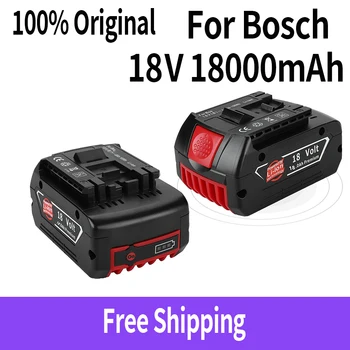 Za 18V Bosch 18000mAh Polnilna ročna Orodja Baterije z LED Li-ion Zamenjava BAT609, BAT609G, BAT618, BAT618G, BAT614