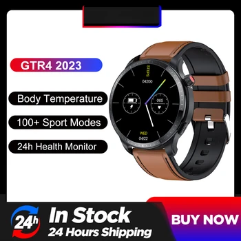 Za Amazfit GTR 4 Pametno Gledati Moške Android Bluetooth Klic Telesne Temperature, Kisika v Krvi, Fitnes Tracker IOS Smartwatch GTR4 2023