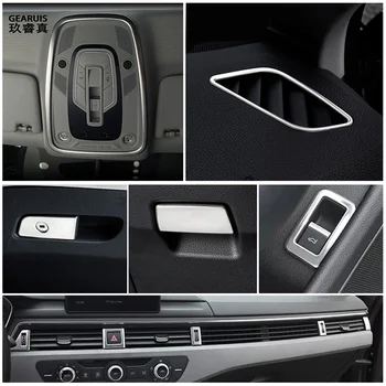 Za Audi A4 B9 A5 2017-2023 Avto Konzolo, armaturno ploščo AC izstopu Zraka Prestavi Ključno Polje Okvir Okrasni Pokrov Trim Notranja Oprema
