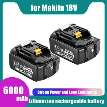 Za Makita 18V 6000mAh Polnilna ročna Orodja Baterije z LED Li-ion Zamenjava LXT BL1860B BL1860 BL1850 BL1830
