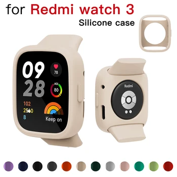 Zaščitnik Primeru za Xiaomi Redmi Watch 3 Lite šuko Mehki Silikonski Lupini Pretresel Mraz Zaščitni Pokrov za Redmi Watch3