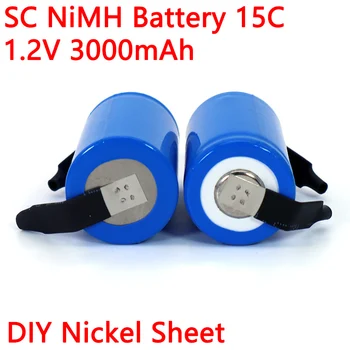 1,2 V Ni-MH SC 3000mAh 21410Rechargeable baterija za sesalnik Metla Brnenje Električni vrtalnik baterije DIY niklja stanja