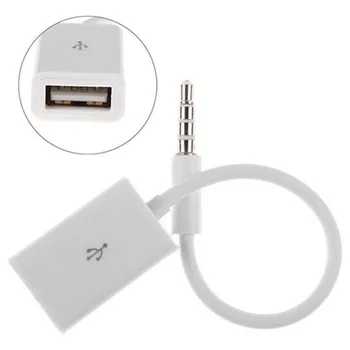 3.5 mm Moški AUX Audio Jack Vtič Za USB 2.0 Ženski Pretvornik Kabel Kabel Za Avto MP3 Zvočnik U Disk, USB ključek Dodatki