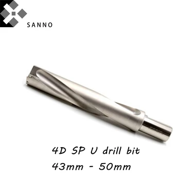4D 43-45 mm, 45.5 mm - 50 mm SP odklon vaje malo indeksiranih vrtanje cnc orodja hitro U vrtanje bit