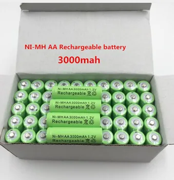 Batterie za ponovno Polnjenje Ni-MH AA 1,2 V 3000mAh pour jouets, appareil fotografijo, Mikrofon, 2 à 20 pièces