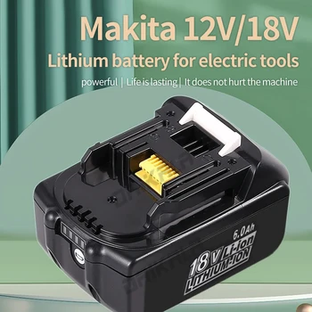 BL18650 Makita 18V 6000mAH Baterije Enhanced 6A/18A/9A BL1830B BL1850B BL1850 BL1840 BL1860 BL1815 Litijeva Baterija Zajem