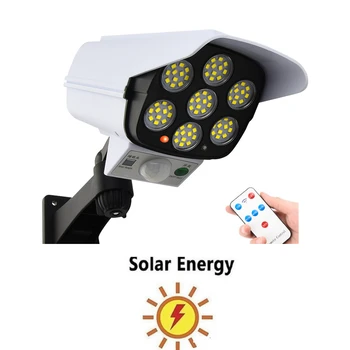 daljinsko Solarni senzor gibanja lučka LED Svetlobo na Prostem Zaslonu nadzorna Kamera Moč Dummy Kamera Varnosti Nepremočljiva Lažne Kamere