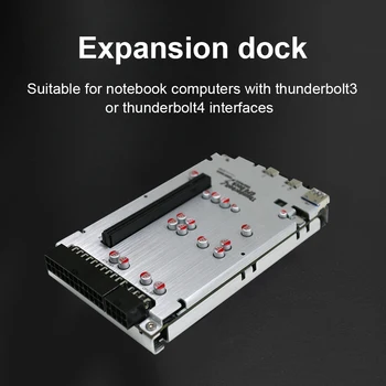 Grafična Kartica Dock Priključite Na Prenosni računalnik Zunanje Grafična Kartica GPU Dock Dvojno Vmesniki Thunderbolt Podporo 60 w Povratne Polnjenje