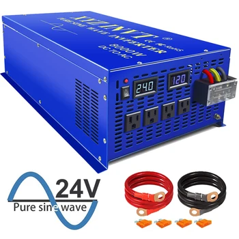 Izven Mreže Pure Sine Wave Power Inverter 8000W 24V 220V solarnimi Napetosti Inverter, Pretvornik, 12V/48V/72V DC do 120V/230V/240V AC