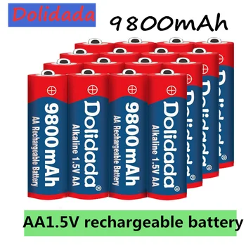 Kalmzsınız Aa Oplaadbare Batterij 9800Mah 1,5 V Nieuwe Alkalne Batery Voor Led Licht Speelgoed Mp3 Gratis Verzending