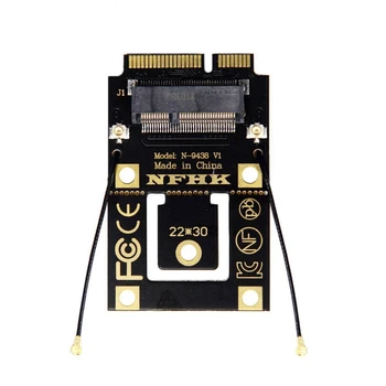 M. 2 NGFF Na Mini PCI-E (PCIe+USB Adapter za M. 2 Wifi Brezžična Wlan Kartico za AX200 9260 8265 8260 za Prenosnik