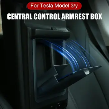 Magnetni sredinski Konzoli, Skrite Škatla za Shranjevanje za Tesla Model 3 Y Armrest Skrite Organizator Za Tesla Posodo Notranja Oprema