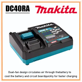 Makita DC40RA največ 40v Max XGT Hitro Optimalno Polnilec Digitalni Prikaz Original največ 40v Litijeva Baterija, Polnilnik Dual Fan Design