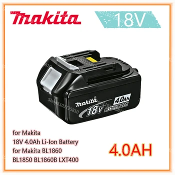 Makita Original 18V 4.0 AH 5.0 AH 6.0 AH Akumulatorska ročna Orodja Baterije z LED Li-ion Zamenjava LXT BL1860B BL1860 BL1850
