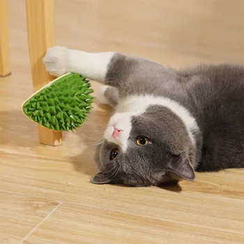 Mehko Mačka Masaža Glavniki Trajne Durian Oblike Plastičnih Mačka Lase Čistilo Mačka Antipruritic Glavnik Za Psa Mucek