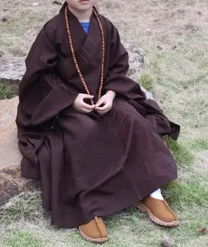 UNISEX Otroci budizem menihi robelay meditacija obleke otrok borilne veščine haiqinggown 100~150 cm višina