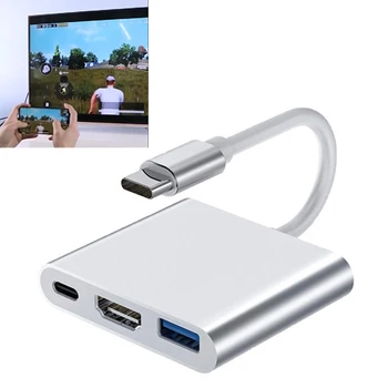 USB C Hub, da 4K HDTV USB 3.0 Tip C priključna Postaja za iPad, Macbook Samsung S20 Dex Xiaomi 12 TV PS5 Nintendo Stikalo