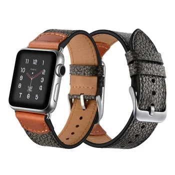 Usnje pasu za Apple watch trak zapestnica apple watch 44 42mm 45mm 41mm 40 mm 38 mm iwatch serije 7 6 se 5 4 3 44 42 40 38 mm