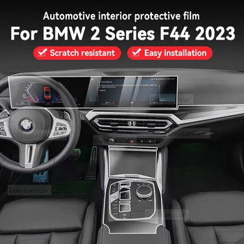 Za BMW 2 Serija F44 2023 Avto Notranje zadeve TPU Menjalnik Plošča Nalepke Anti-Scratch Zaščitno folijo Pokrov Okrasni Dodatki